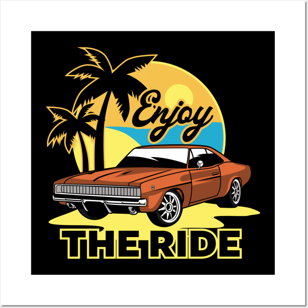 ENJOY THE RIDE Wall Art by beanbeardy